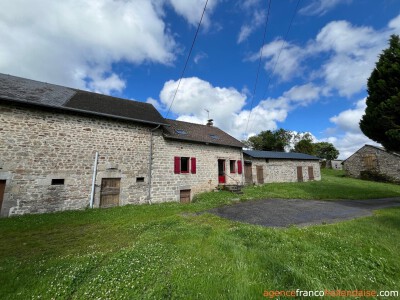 Typical Correze farmhouse and over 10 acres of land