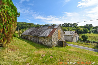 Typical Correze farmhouse and over 10 acres of land